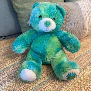 Build A Bear Green N Blue Daisy Plush W Sparkle Summer Retired 2007